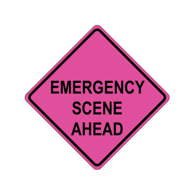 EMERGENCY SCENE AHEAD