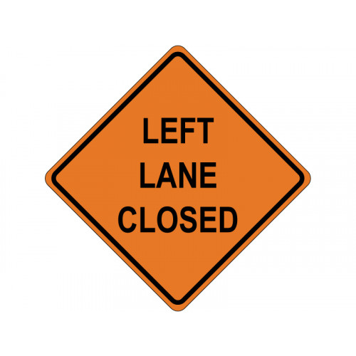 LEFT LANE CLOSED