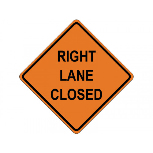 RIGHT LANE CLOSED