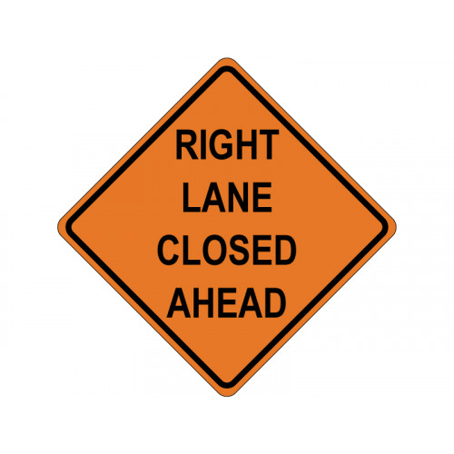 Right Lane Closed Ahead